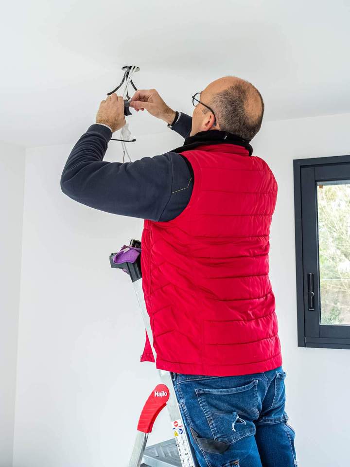 Installation luminaire Chanverrie